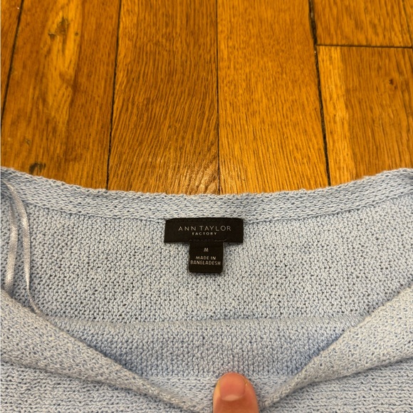 Ann Taylor Factory Light Blue Sleeveless Sweater - Picture 3 of 5